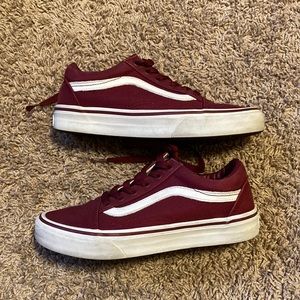Maroon old school vans